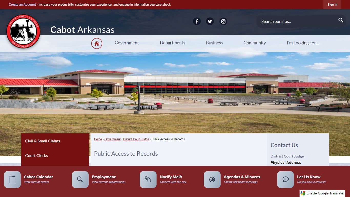 Public Access to Records | Cabot, AR